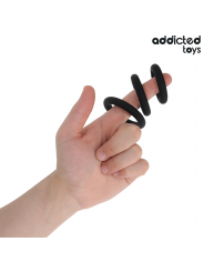 Addicted Toys - Set Di Anelli In Silicone Modello 1 - Addicted Toys - Guaine e Prolunghe | erosidea.com