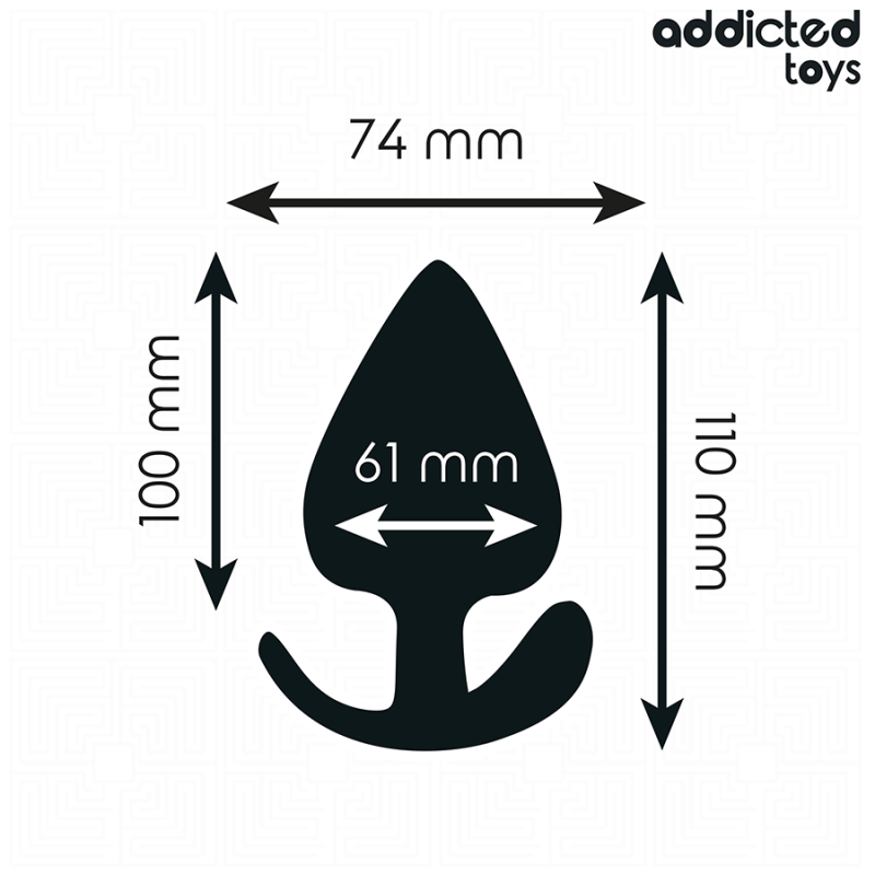 Addicted Toys - Tappo Anale Taglia Xxl 11 Cm - Addicted Toys - Plug e Catene Anali | erosidea.com