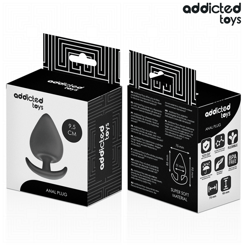 Addicted Toys - Tappo Anale Taglia Xl 9.5 Cm - Addicted Toys - Plug e Catene Anali | erosidea.com