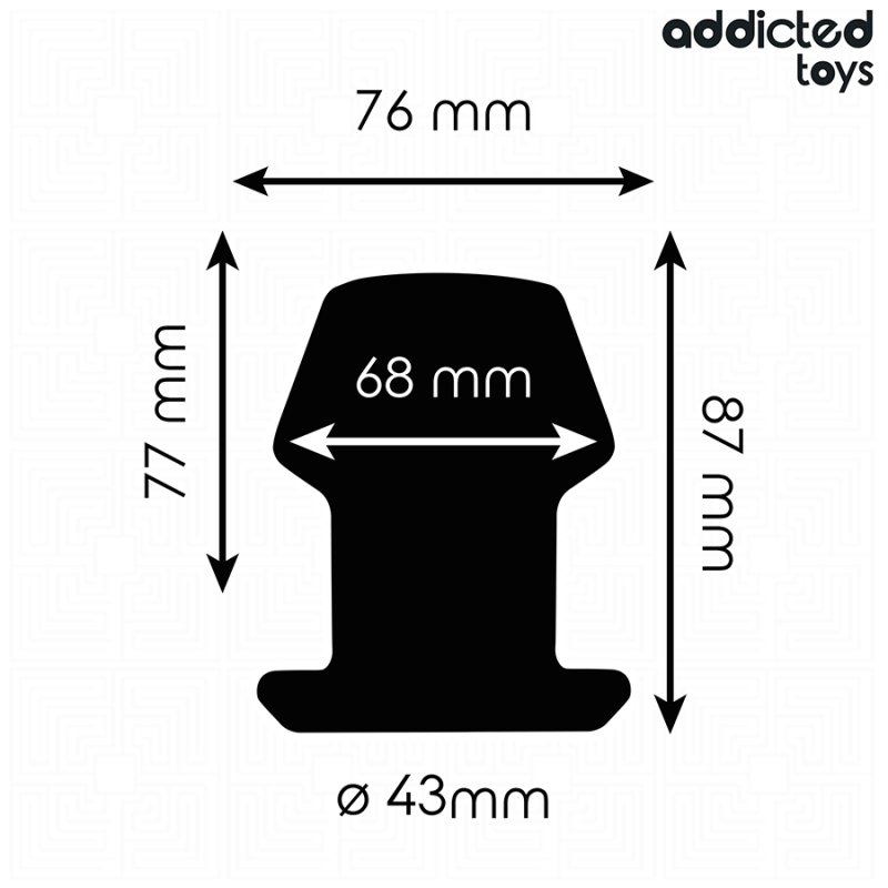Addicted Toys - Extreme Hollow Anal Plug Taglia M 87 Cm - Addicted Toys - Plug e Catene Anali | erosidea.com