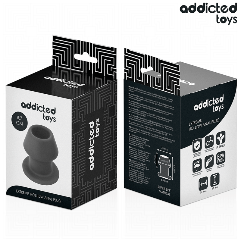 Addicted Toys - Extreme Hollow Anal Plug Taglia M 87 Cm - Addicted Toys - Plug e Catene Anali | erosidea.com