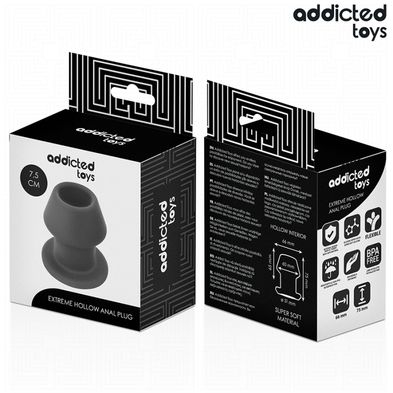 Addicted Toys - Extreme Hollow Anal Plug Taglia S 75 Cm - Addicted Toys - Plug e Catene Anali | erosidea.com
