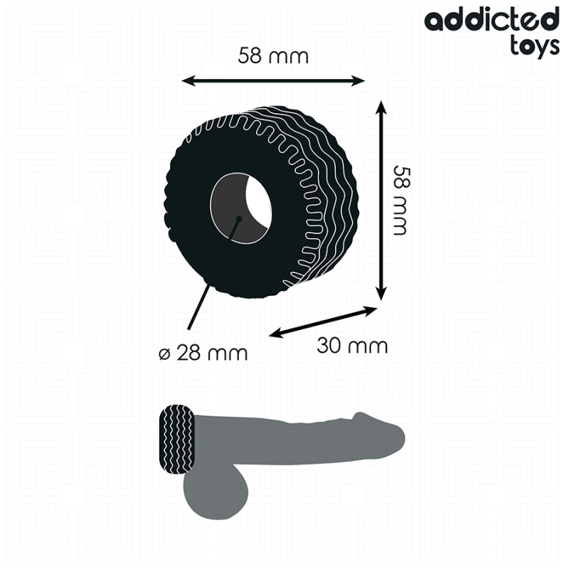 Addicted Toys - Anello Per Il Pene Extra Spesso - Addicted Toys - Guaine e Prolunghe | erosidea.com