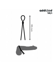 Addicted Toys - Corda In Silicone Pene A Singolo Anello - Addicted Toys - Guaine e Prolunghe | erosidea.com