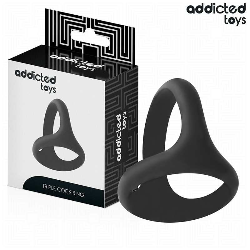 Addicted Toys - Anello Pene Triplo Spesso - Addicted Toys - Guaine e Prolunghe | erosidea.com