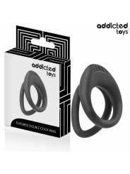 Addicted Toys - Anello Pene A Doppia Texture - Addicted Toys - Guaine e Prolunghe | erosidea.com