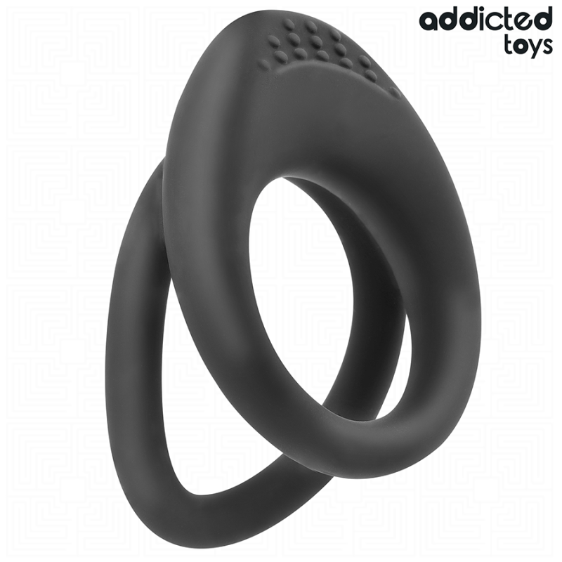 Addicted Toys - Anello Pene A Doppia Texture - Addicted Toys - Guaine e Prolunghe | erosidea.com