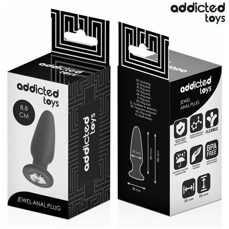 Addicted Toys - Plug Anale Con Gioiello Taglia S 88 Cm - Addicted Toys - Plug e Catene Anali | erosidea.com