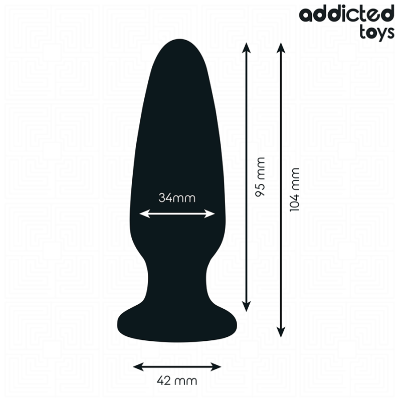 Addicted Toys - Plug Anale Con Gioiello Taglia M 104 Cm - Addicted Toys - Anelli Fallici | erosidea.com
