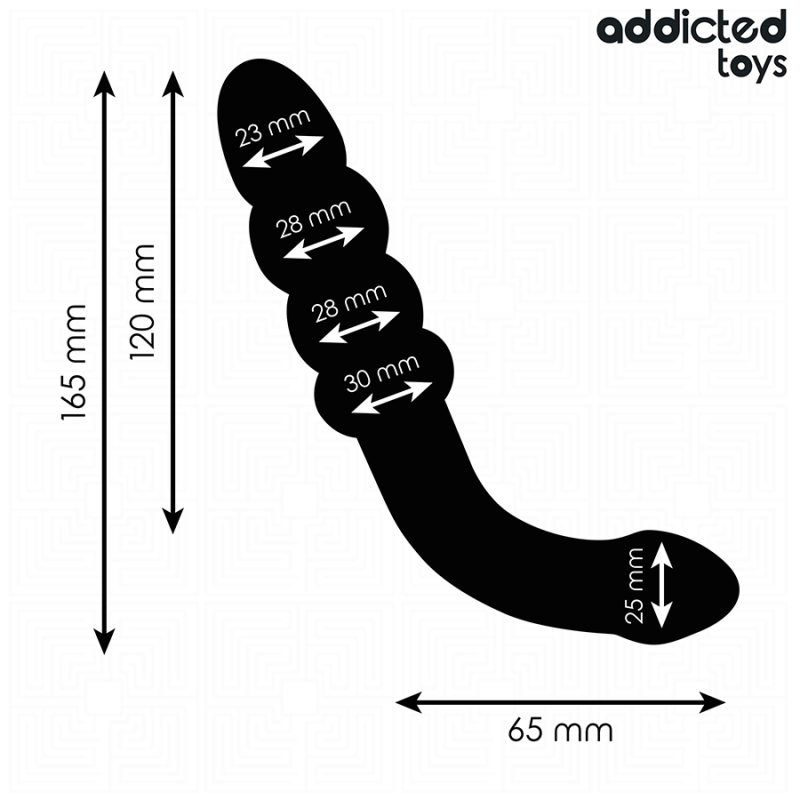 Addicted Toys - Massaggiatore Doppio 165 Cm - Addicted Toys - Plug e Catene Anali | erosidea.com