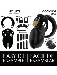 Addicted Toys Locked - Gabbia Pene Obsidian Hold Taglia M - ADDICTED TOYS LOCKED - Costrittivi | erosidea.com