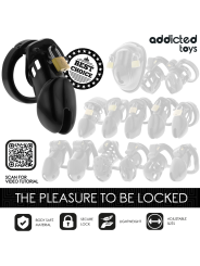 Addicted Toys Locked - Gabbia Pene Obsidian Hold Taglia M - ADDICTED TOYS LOCKED - Costrittivi | erosidea.com