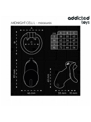Addicted Toys Locked - Mindnight Cell Gabbia Pene Taglia L - ADDICTED TOYS LOCKED - Costrittivi | erosidea.com