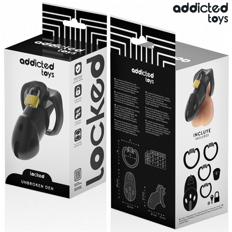 Addicted Toys Locked - Gabbia Pene Den Non Rottura 98 Cm - ADDICTED TOYS LOCKED - Costrittivi | erosidea.com