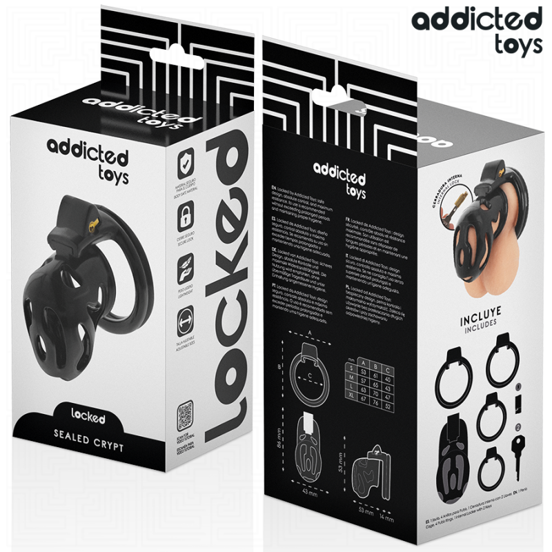 Addicted Toys Locked - Gabbia Pene Sigillata Crypt 8 Cm - ADDICTED TOYS LOCKED - Costrittivi | erosidea.com