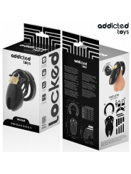 Addicted Toys Locked - Gabbia Pene Obsidian Hold Taglia S - ADDICTED TOYS LOCKED - Costrittivi | erosidea.com