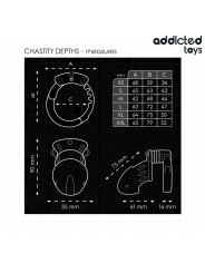 Addicted Toys Bloccato - Gabbia Pene Profonda Di Castit€ 75 Cm - ADDICTED TOYS LOCKED - Costrittivi | erosidea.com