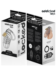 Addicted Toys Locked - Gabbia Pene Metallo Con Cellule Di Ferro 4 Cm Taglia S - ADDICTED TOYS LOCKED - Costrittivi | erosidea.com