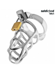 Addicted Toys Locked - Gabbia Pene Con Serratura In Argento Taglia M - ADDICTED TOYS LOCKED - Costrittivi | erosidea.com