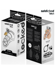 Addicted Toys Locked - Gabbia Pene Con Serratura In Argento Taglia M - ADDICTED TOYS LOCKED - Costrittivi | erosidea.com