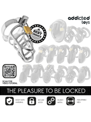 Addicted Toys Locked - Gabbia Pene Con Serratura In Argento Taglia M - ADDICTED TOYS LOCKED - Costrittivi | erosidea.com