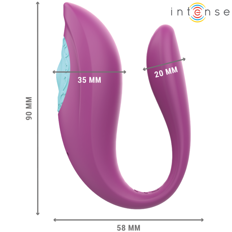 Intense - Annie Vibratore E Stimolatore A Forma Di U Telecomando Viola - INTENSE COUPLES TOYS - Vibratori | erosidea.com