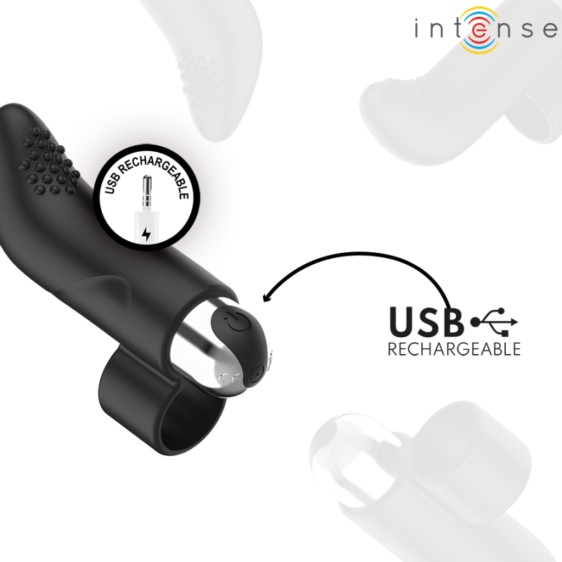Stimolatore Da Dito Intense Damiano Ricaricabile - INTENSE FUN - Vibratori Mini | erosidea.com