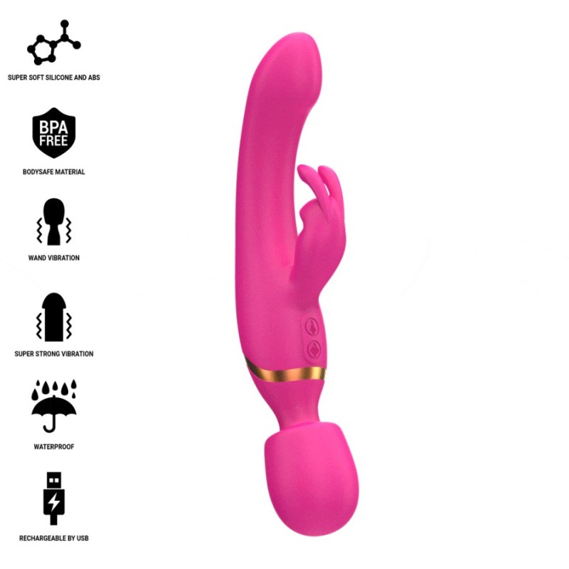 Intense - Winona Doppio Vibratore Rabbit E Bacchetta - INTENSE FUN - Vibratori Rabbit | erosidea.com