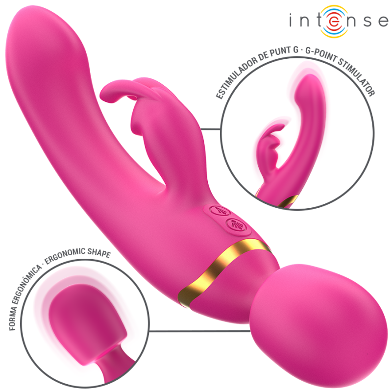 Intense - Winona Doppio Vibratore Rabbit E Bacchetta - INTENSE FUN - Vibratori Rabbit | erosidea.com
