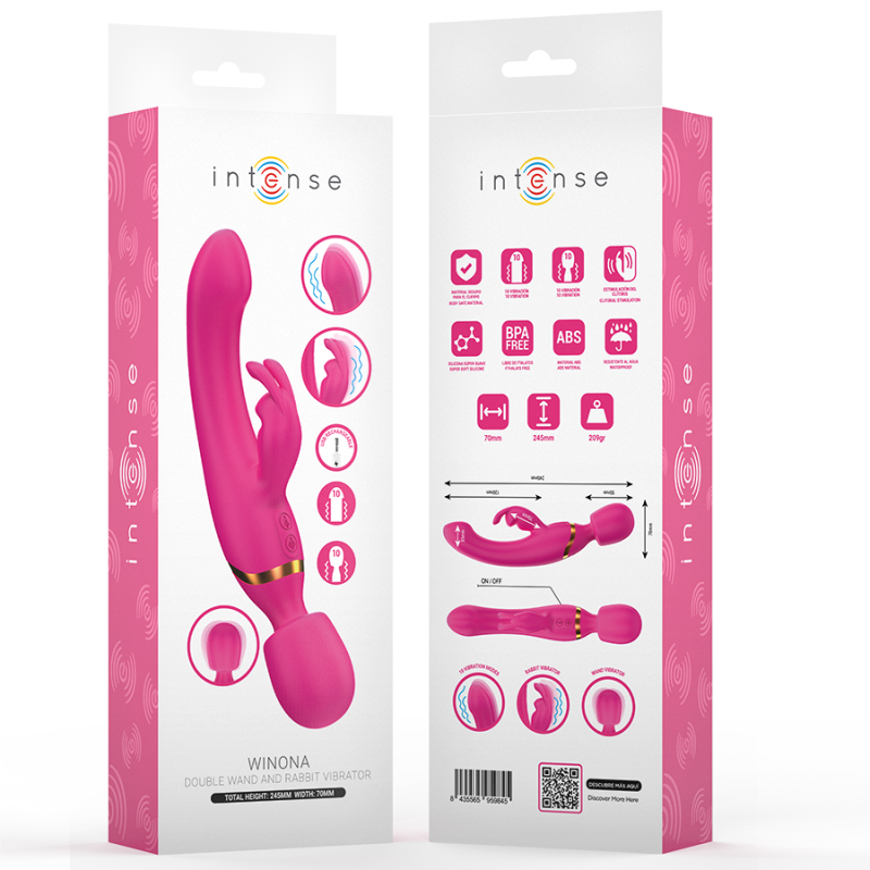 Intense - Winona Doppio Vibratore Rabbit E Bacchetta - INTENSE FUN - Vibratori Rabbit | erosidea.com