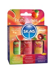 Skins - Kit Lubrificanti Alla Frutta Lubrificanti All'anguria Alla Fragola E Al Mango 3 X 12 Ml - SKINS - Monodose e Pocket | erosidea.com