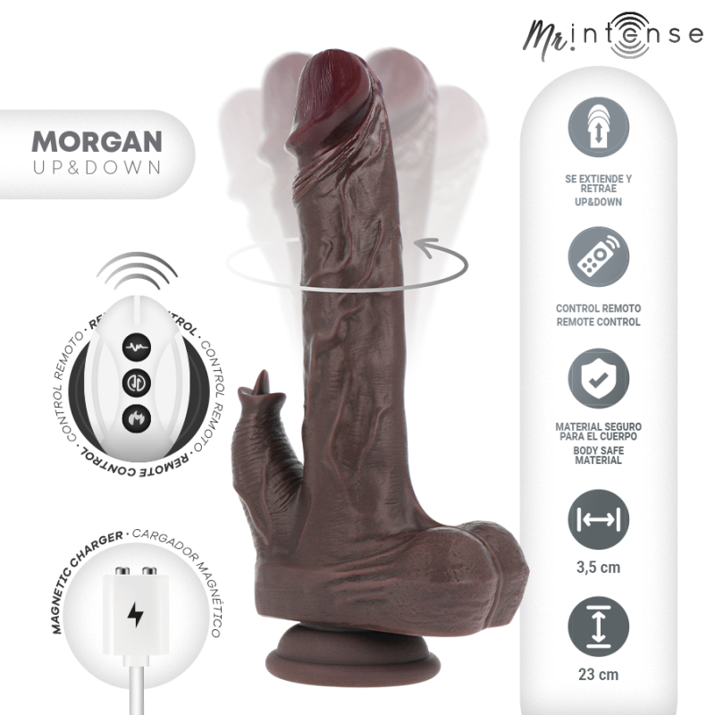 Mr Intense - Morgan Dildo Realistico 23 cm x 3.5 cm - MR. INTENSE - Dildo Speciali | erosidea.com