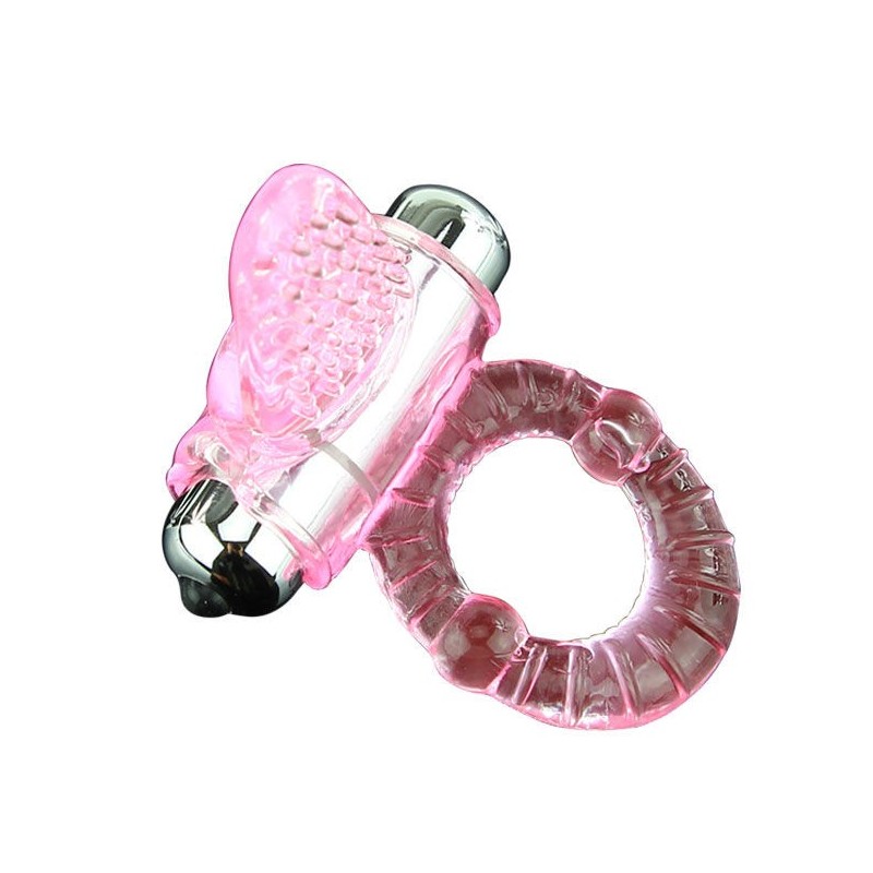 Vibratore Anello Dolce Abs 10 Ritmi Anello Pene Rosa - BAILE FOR HIM - Vibratori | erosidea.com