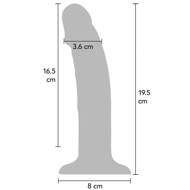 Get Real - Dildo Vibrante In Silicone Realistico Trasparente 195 Cm - GET REAL - Dildo Realistici | erosidea.com