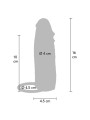 Get Real - Guaina Vibrante Per Pene In Silicone Per Pelle Idratata Caramello 16 Cm - GET REAL - Guaine e Prolunghe | erosidea.com