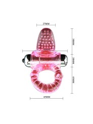 Vibratore Anello Dolce Abs 10 Ritmi Anello Pene Rosa - BAILE FOR HIM - Vibratori | erosidea.com