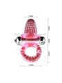 Vibratore Anello Dolce Abs 10 Ritmi Anello Pene Rosa - BAILE FOR HIM - Vibratori | erosidea.com