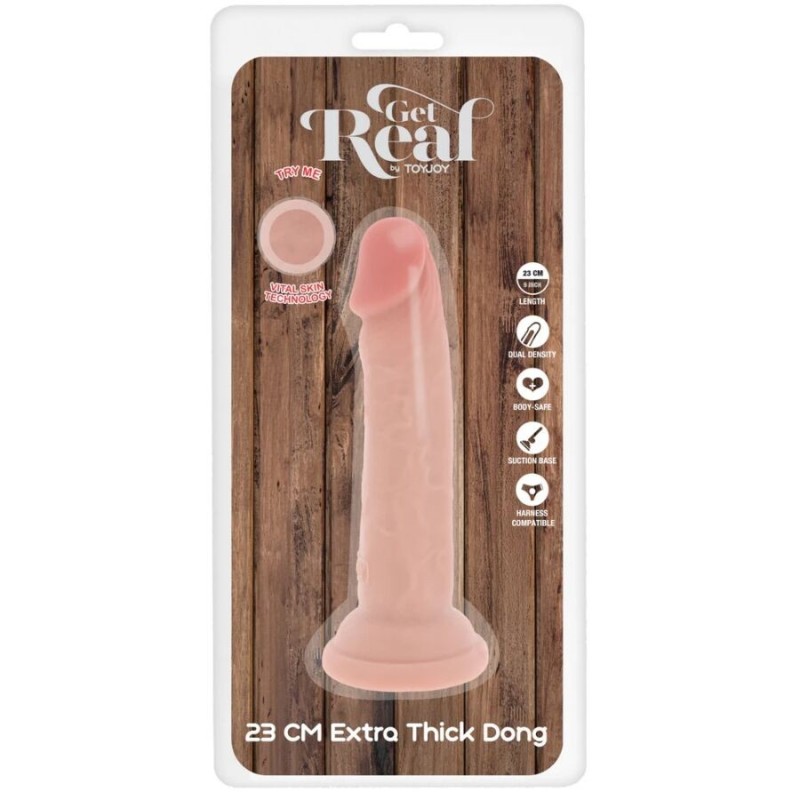Get Real - Dong Deluxe In Tpe A Doppia Densit€ 23 Cm - GET REAL - Dildo Realistici | erosidea.com