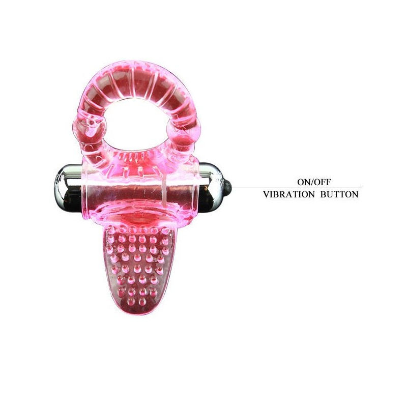 Vibratore Anello Dolce Abs 10 Ritmi Anello Pene Rosa - BAILE FOR HIM - Vibratori | erosidea.com