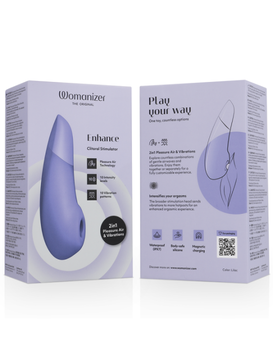Womanizer - Stimolatore Clitoride Potenziato Lilla - WOMANIZER - Succhia Clitoride | erosidea.com