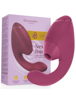 Womanizer - Duo Next Stimolatore Doppio Clitorideo E Punto G Rosa Scuro