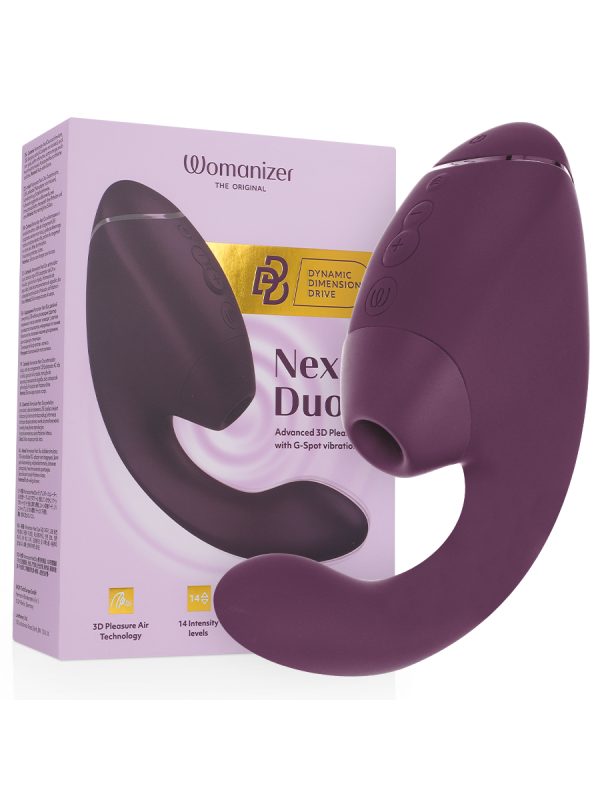 Stimolatore Doppio Womanizer Duo Next Viola Scuro - WOMANIZER - Succhia Clitoride | erosidea.com