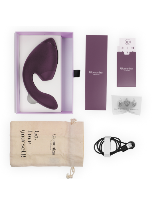 Stimolatore Doppio Womanizer Duo Next Viola Scuro - WOMANIZER - Succhia Clitoride | erosidea.com