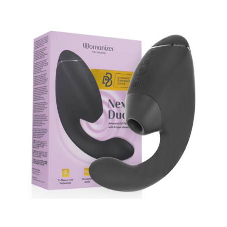 Womanizer - Duo Next Stimolatore Doppio Clitoride E Punto G Nero - WOMANIZER - Succhia Clitoride | erosidea.com
