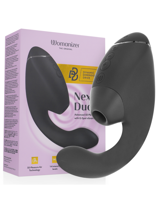 Womanizer - Duo Next Stimolatore Doppio Clitoride E Punto G Nero - WOMANIZER - Succhia Clitoride | erosidea.com