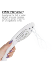 Stimolatore Doppio Womanizer Soffione Doccia Wave Bianco - WOMANIZER - Succhia Clitoride | erosidea.com