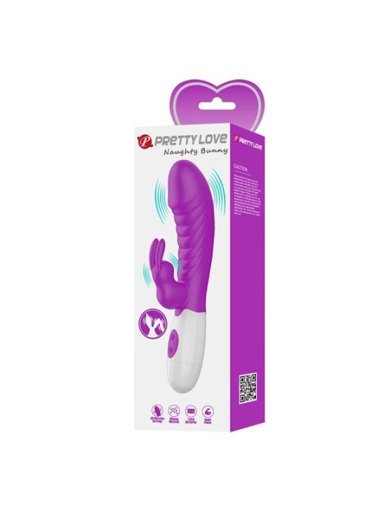 Pretty Love - Naughty Vibratore Viola Bunny - HIGH TECH - Vibratori Rabbit | erosidea.com