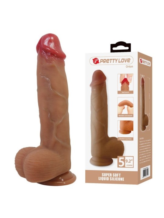 Pretty Love - Orton Dildo Realistico Con Ventosa 235 Cm -- 49 Cm - DILDOS - Dildo Realistici | erosidea.com
