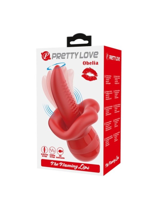 Pretty Love - Obelia Masturbatore Vibratore Con Lingua E Movimento Orbitale - HIGH TECH - Stimolatori | erosidea.com