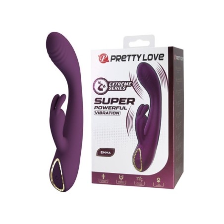 Pretty Love - Emma Vibratore Viola Con Stimolatore Rabbit - HIGH TECH - Vibratori Rabbit | erosidea.com